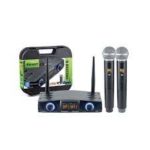 MICROFONE S/FIO KARSECT KRD200DR DUPLO MAO RECARREGAVEL