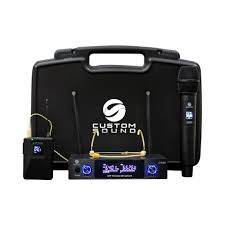 MICROFONE SEM FIO CUSTOM SOUND MÃO E HEADSET CW-80