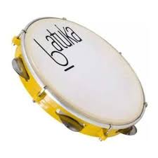 PANDEIRO LUEN 10'' ABS PELE LEITOSA - BATUKA AMARELO